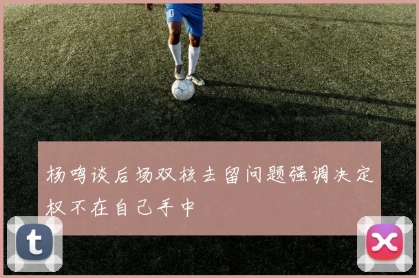 杨鸣谈后场双核去留问题强调决定权不在自己手中